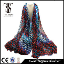 Шелковый шарф с оптовой печатью из фаянса